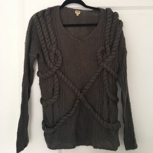 Brown knit sweater s/m from Uniq